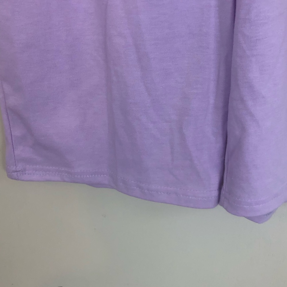 2 Piece Lavender Biker Shorts Set Soft Cotton - Picture 11 of 11